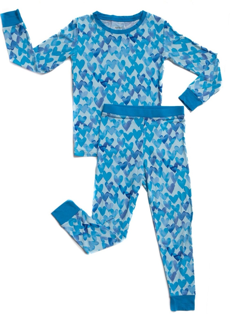Little Sleepies Blue Watercolor Size 4T